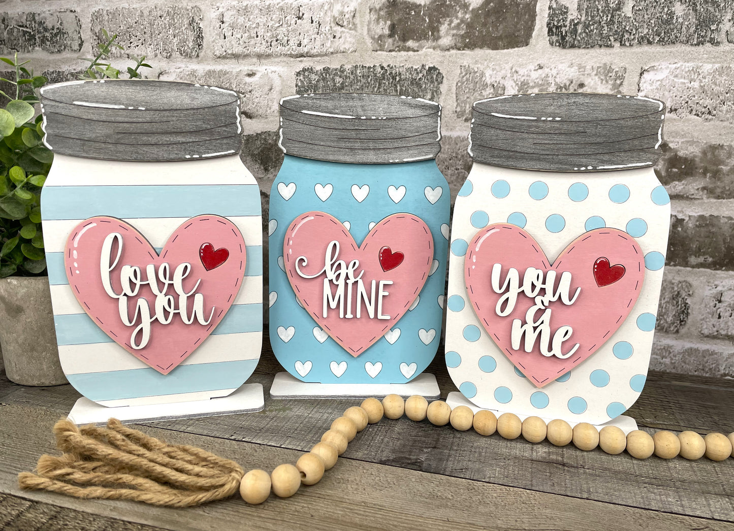 Mason Jar Shelf Sitters