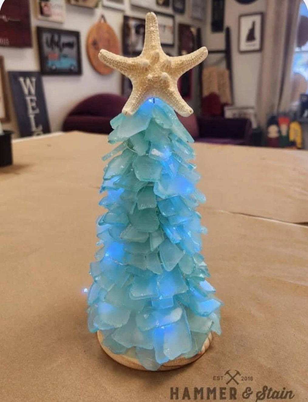 Grinch Sea Glass Tree Take Home Kit