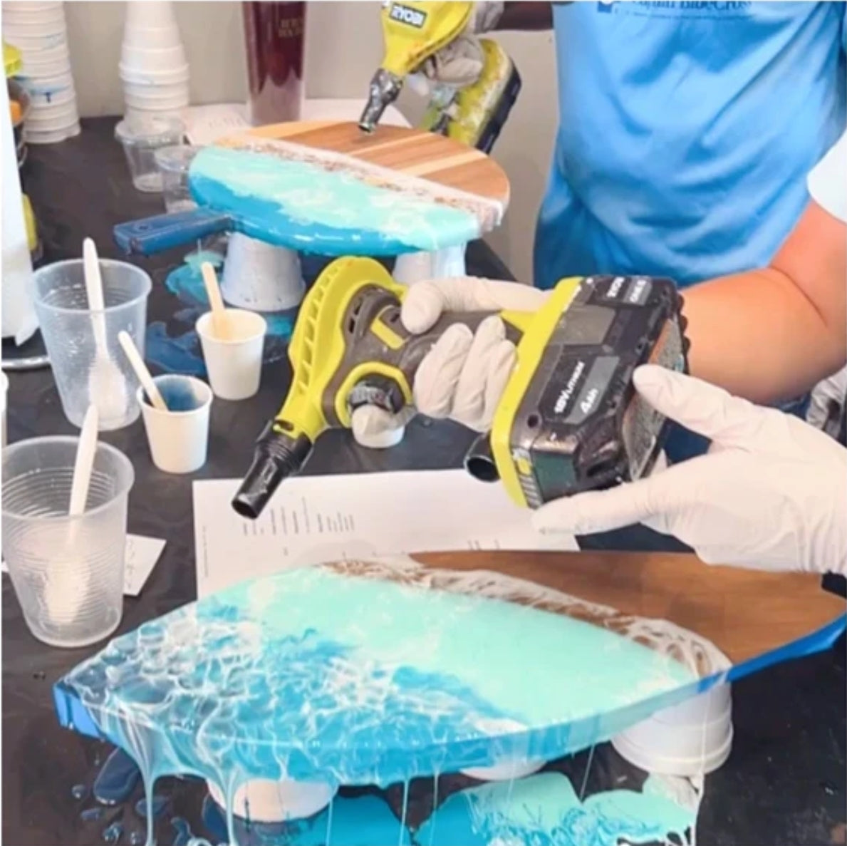 Aug 15th @ 6pm Intro to Resin Pour Workshop