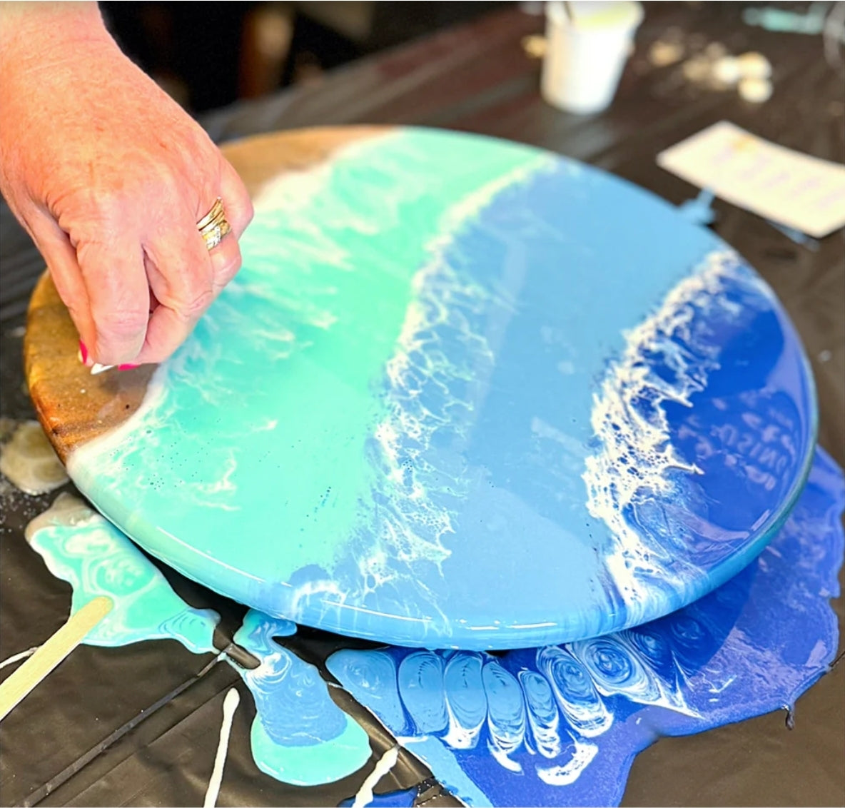 Aug 15th @ 6pm Intro to Resin Pour Workshop