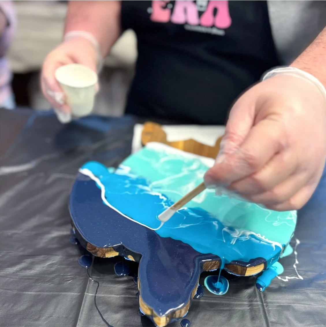 Aug 15th @ 6pm Intro to Resin Pour Workshop
