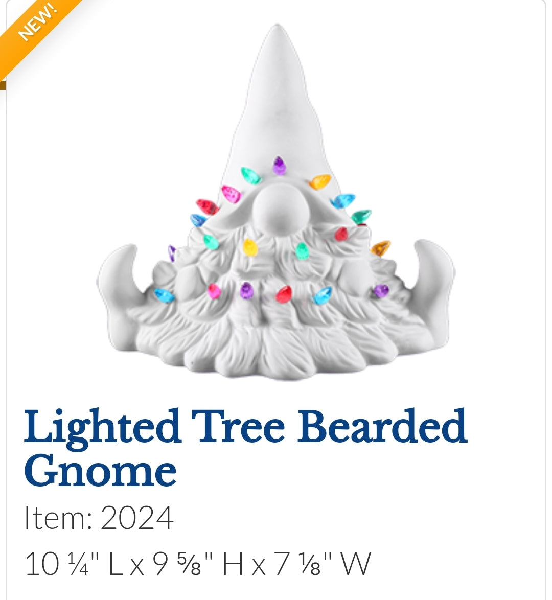 12/6 Christmas Gnome Ceramic Workshop @630pm