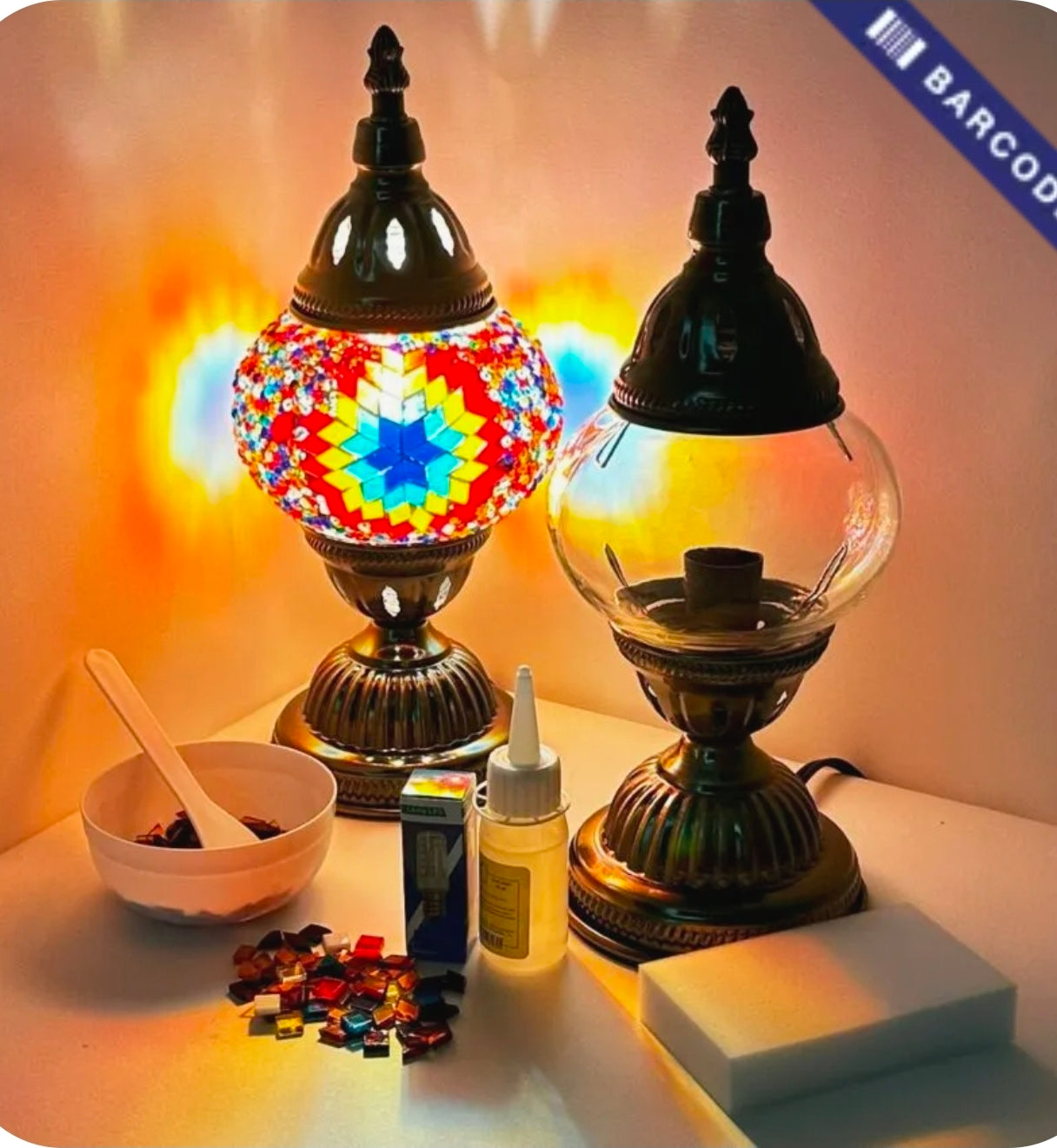 3/21 Turkish Mosaic Lamp Workshop @ 3pm