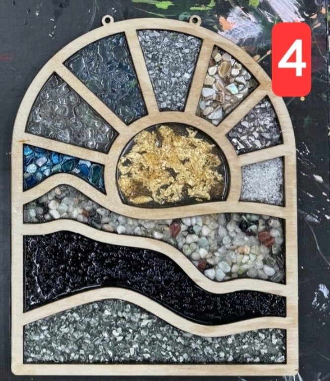 Aug 16th 3pm Crushed Seaglass Resin Suncatcher Workshop