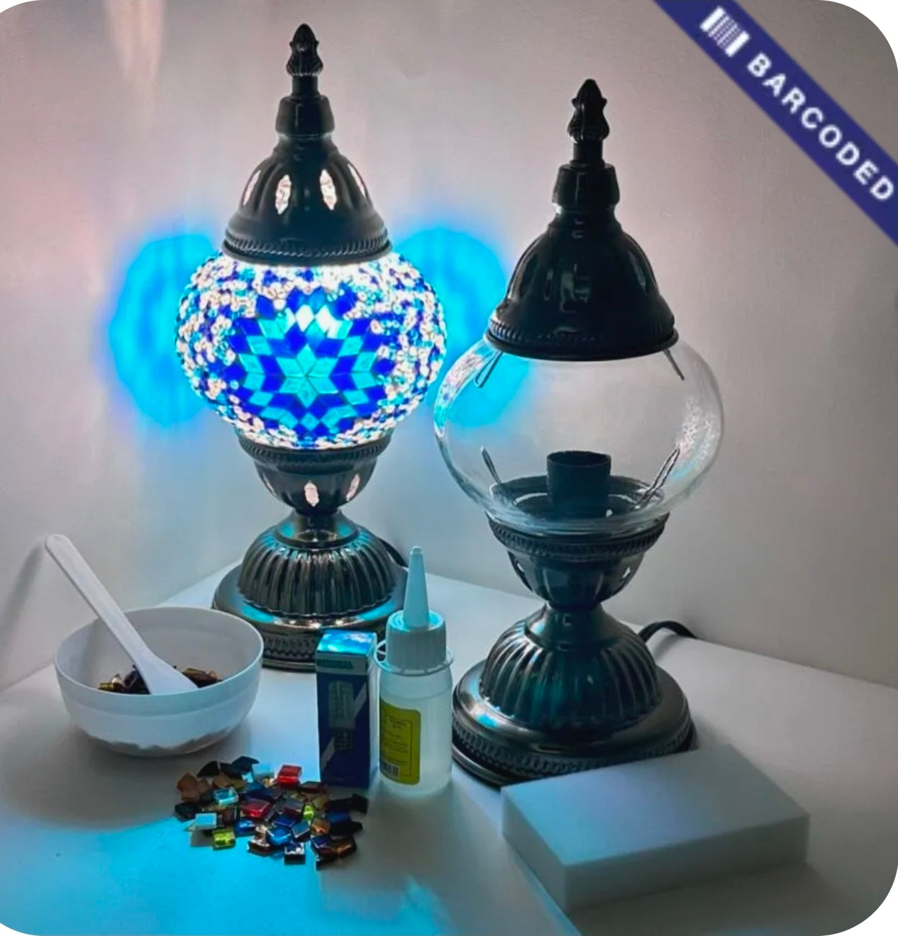 3/21 Turkish Mosaic Lamp Workshop @ 3pm