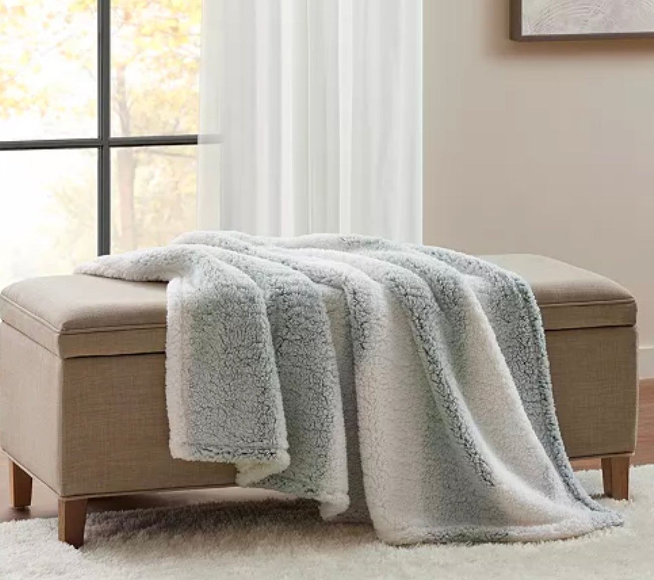 Blanket with Tag and Ornament