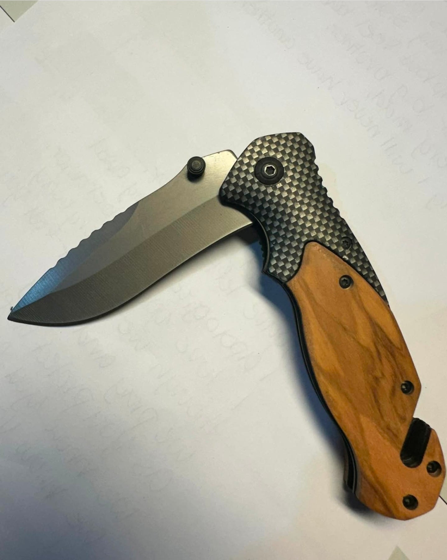 Engraved Knife Blade/Handle